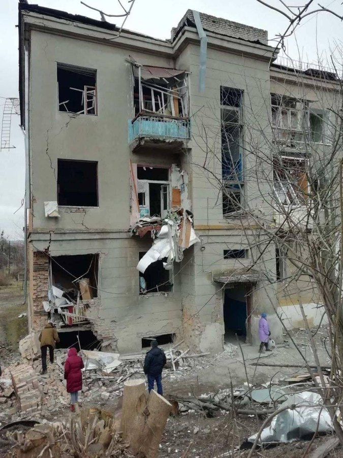 Izyum, Ucrania. Destruida por los rusos.