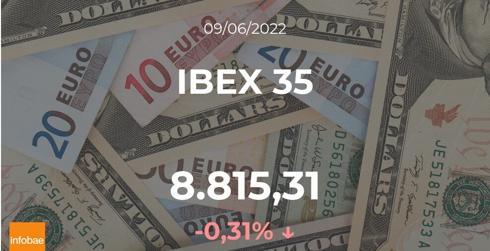El IBEX 35 desciende 0,31% tras la apertura de este 9 de junio