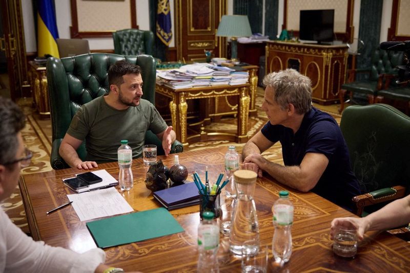 El actor estadounidense Ben Stiller dijo que ha recogido “historias estremecedoras” de refugiados en Ucrania