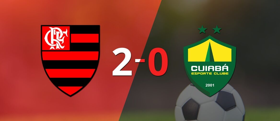 Sólido triunfo de Flamengo por 2-0 frente a Cuiabá