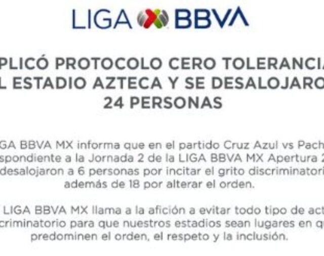 Desalojaron a 24 personas del Estadio Azteca durante partido Cruz Azul-Pachuca