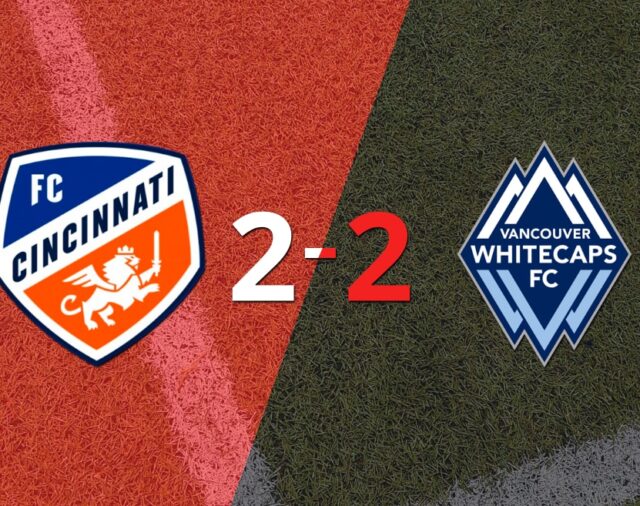 Muchos goles en el empate a 2 entre FC Cincinnati y Vancouver Whitecaps FC