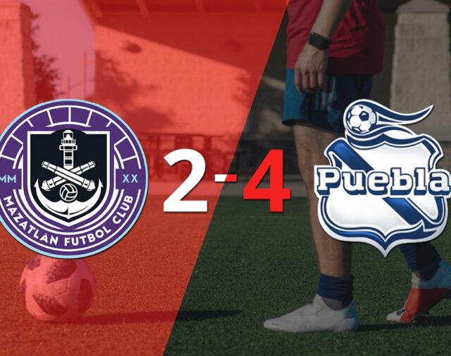 Puebla derrota 4-2 a Mazatlán en su casa