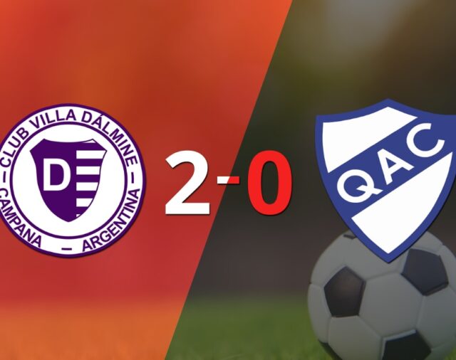 Sólido triunfo de Villa Dálmine por 2-0 frente a Quilmes