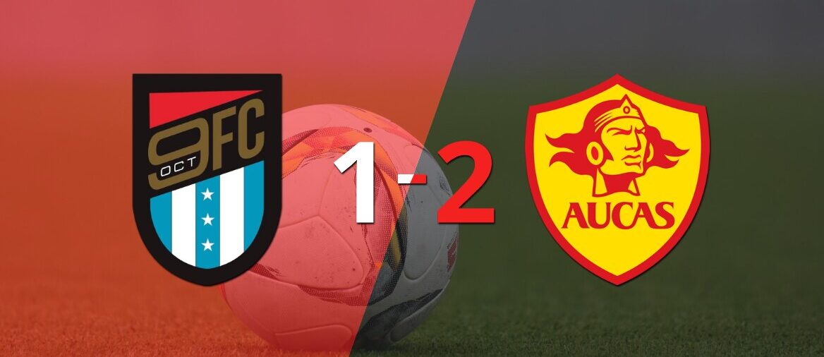 Aucas ganó por 2-1 en su visita a 9 de octubre