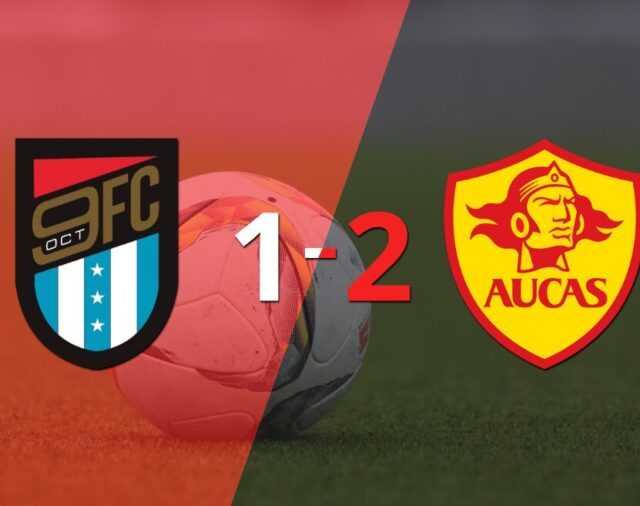 Aucas ganó por 2-1 en su visita a 9 de octubre