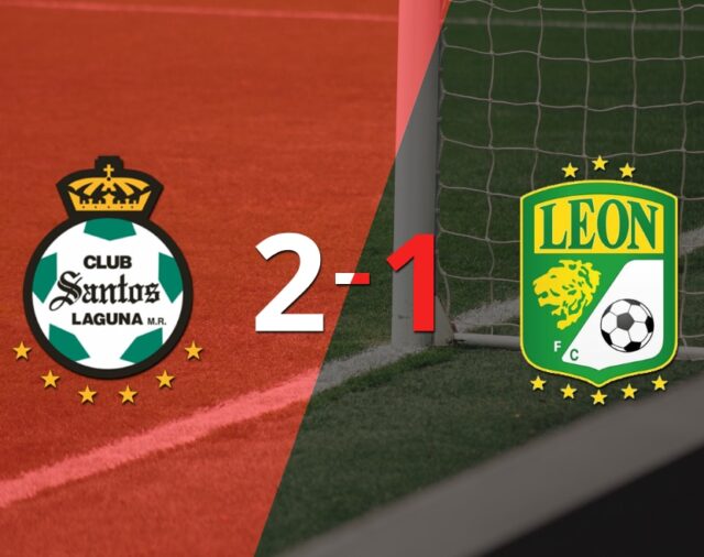 Santos Laguna derrotó 2-1 en casa a León