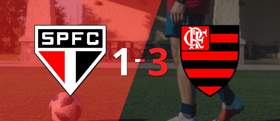 São Paulo fue goleado 3-1 en casa por Flamengo