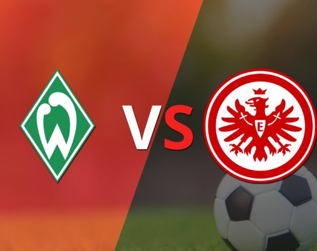 Termina el primer tiempo con una victoria para Eintracht Frankfurt vs Werder Bremen por 3-2