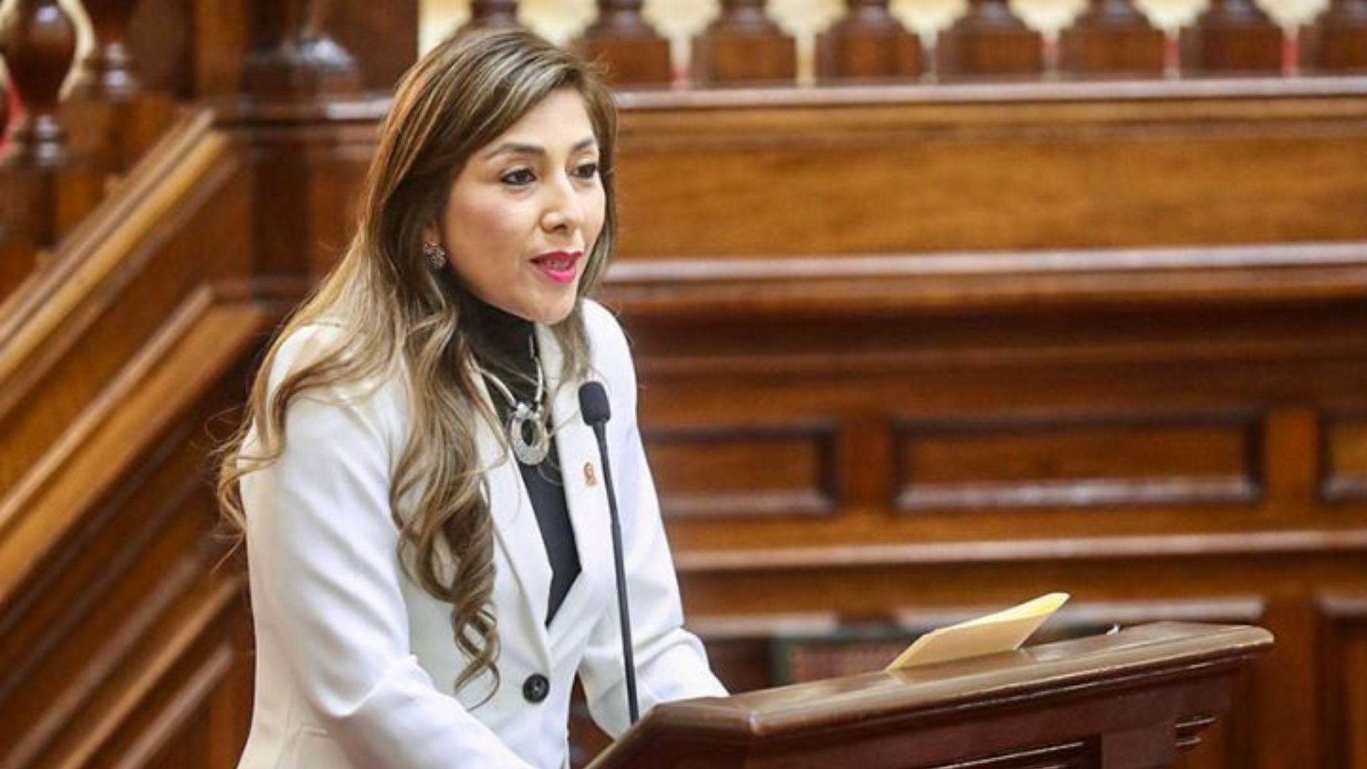 Lady Camones, presidenta del Congreso de la República. (Andina)