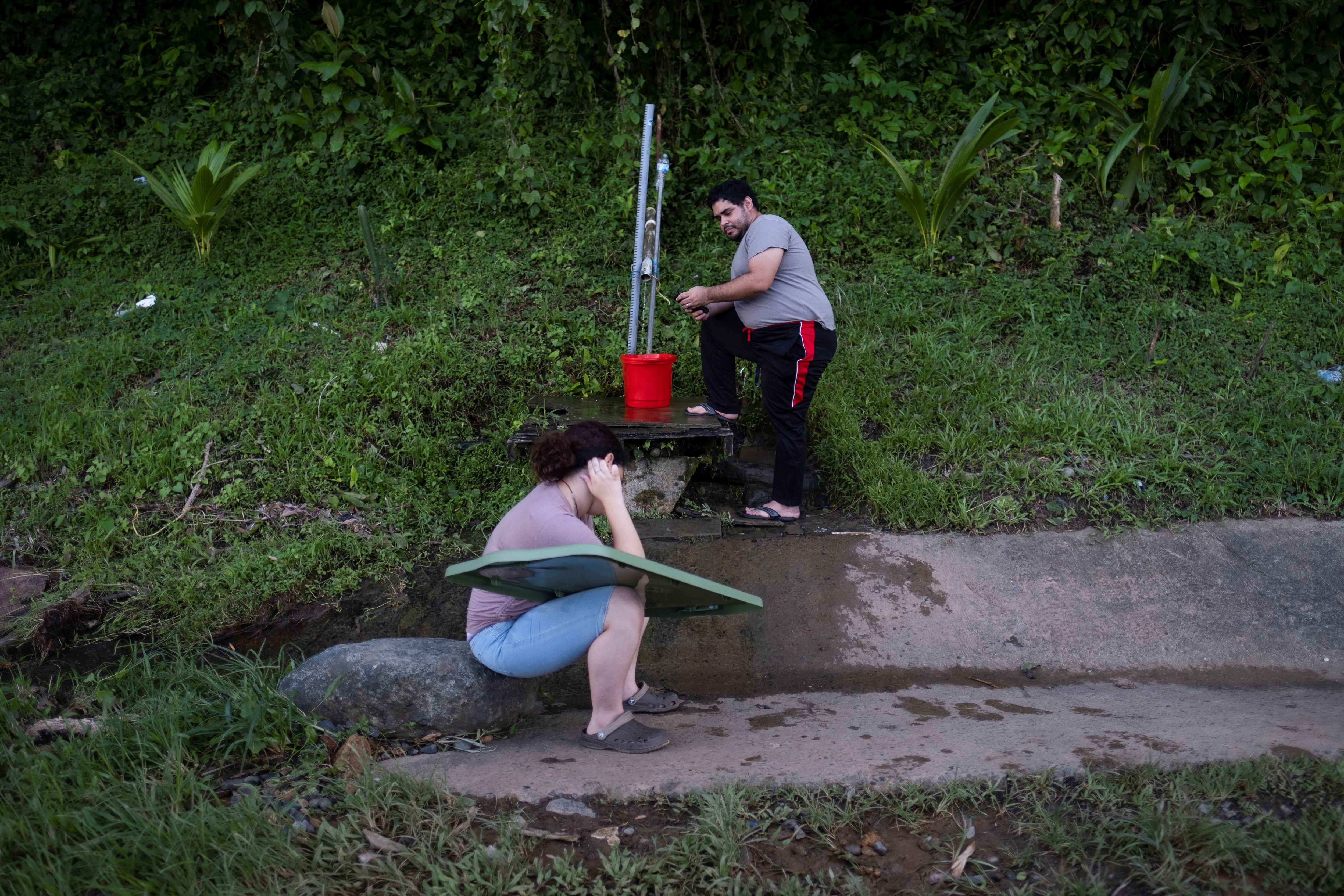 El huracán Fiona dejó en Puerto Rico a más medio millón de personas a oscuras y sin agua REUTERS/Ricardo Arduengo