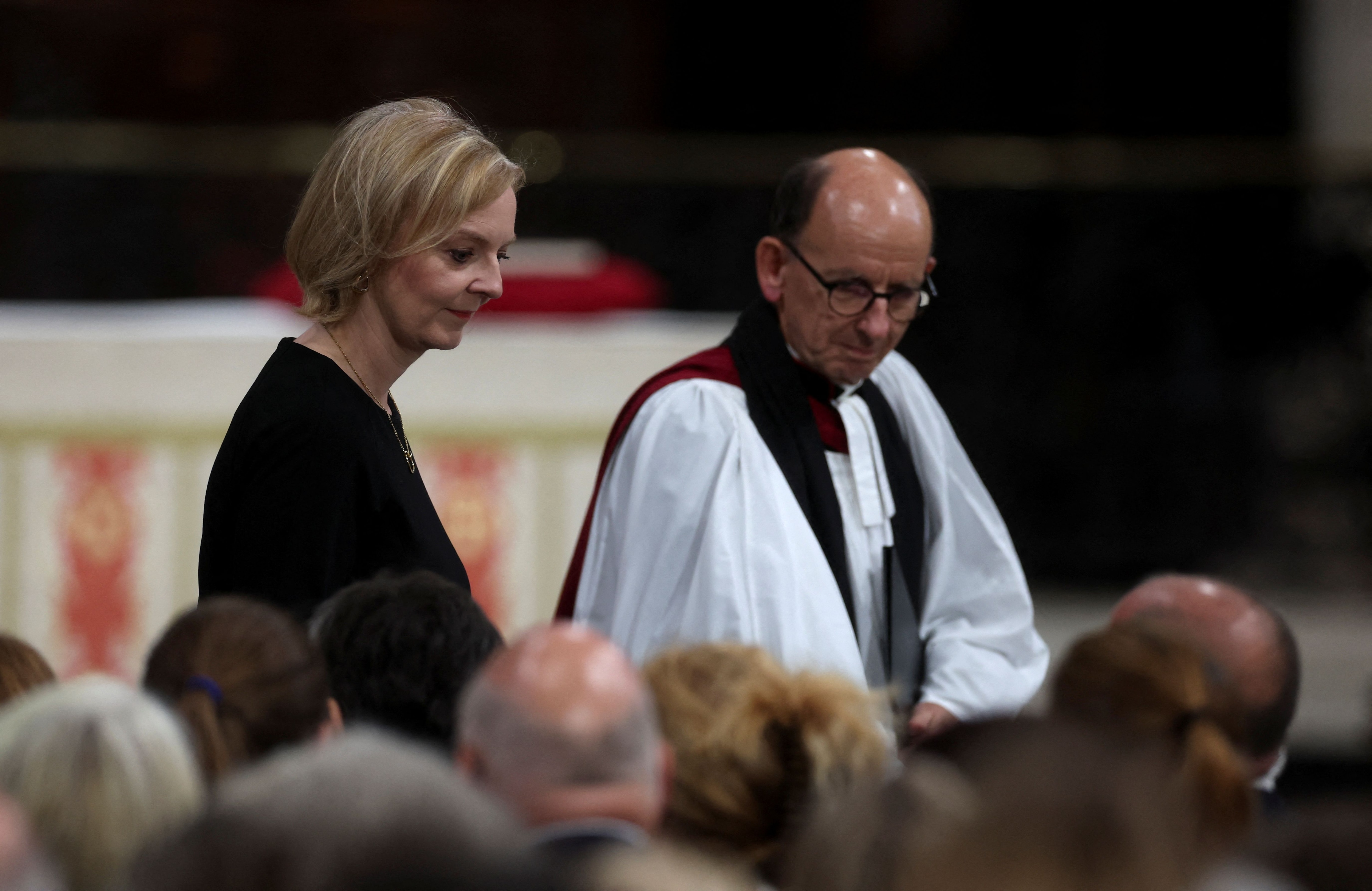 Liz Truss en la Catedral de San Pablo 