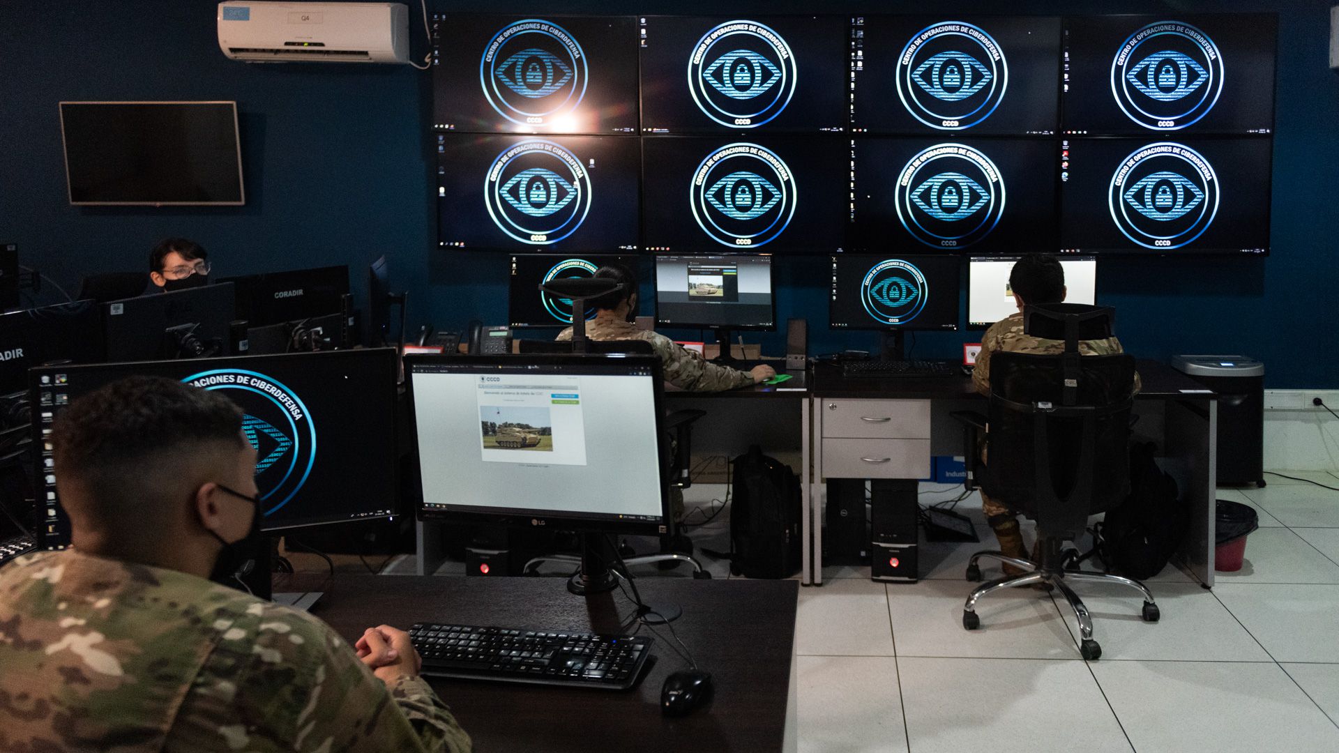 Instalaciones del Ministerio de Defensa especializado en Cyberdefensa