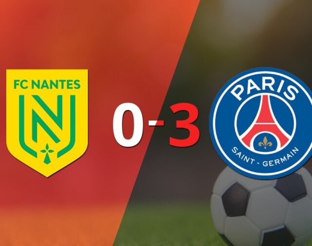 PSG derrotó sin complicaciones a Nantes con doblete de Kylian Mbappé