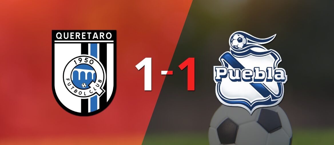 Querétaro y Puebla se reparten los puntos y empatan 1-1