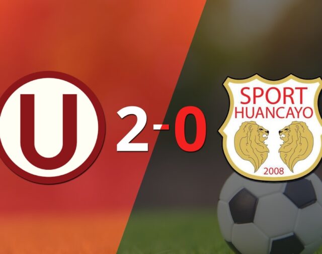 Con dos goles de Piero Quispe, Universitario venció a Sport Huancayo