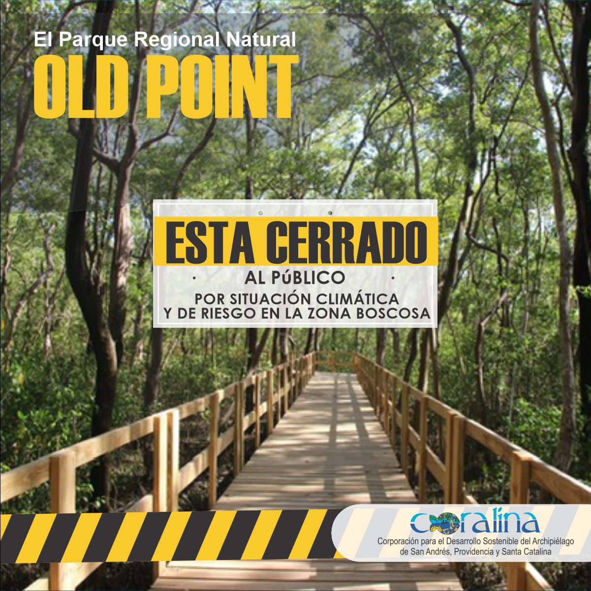 Cierre del Parque Regional Old Point Mangrove.
