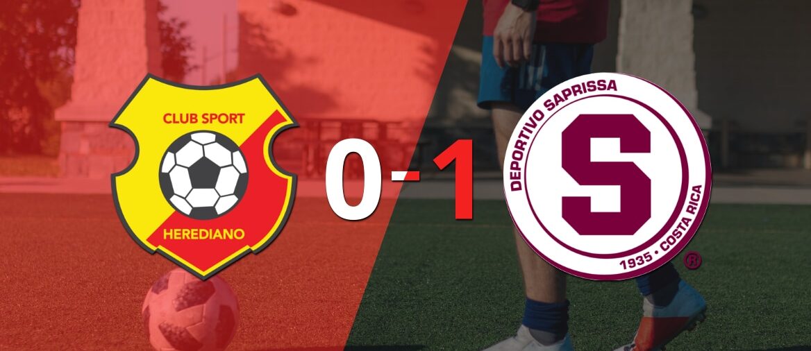 Por la mínima diferencia, Dep. Saprissa se quedó con la victoria ante Herediano en el estadio Colleya Fonseca