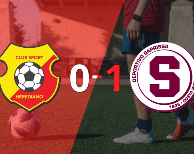 Por la mínima diferencia, Dep. Saprissa se quedó con la victoria ante Herediano en el estadio Colleya Fonseca