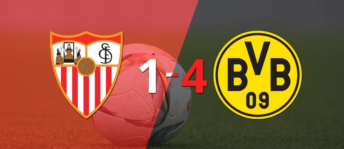 Sin apuros, Borussia Dortmund venció a domicilio a Sevilla