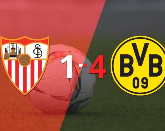 Sin apuros, Borussia Dortmund venció a domicilio a Sevilla