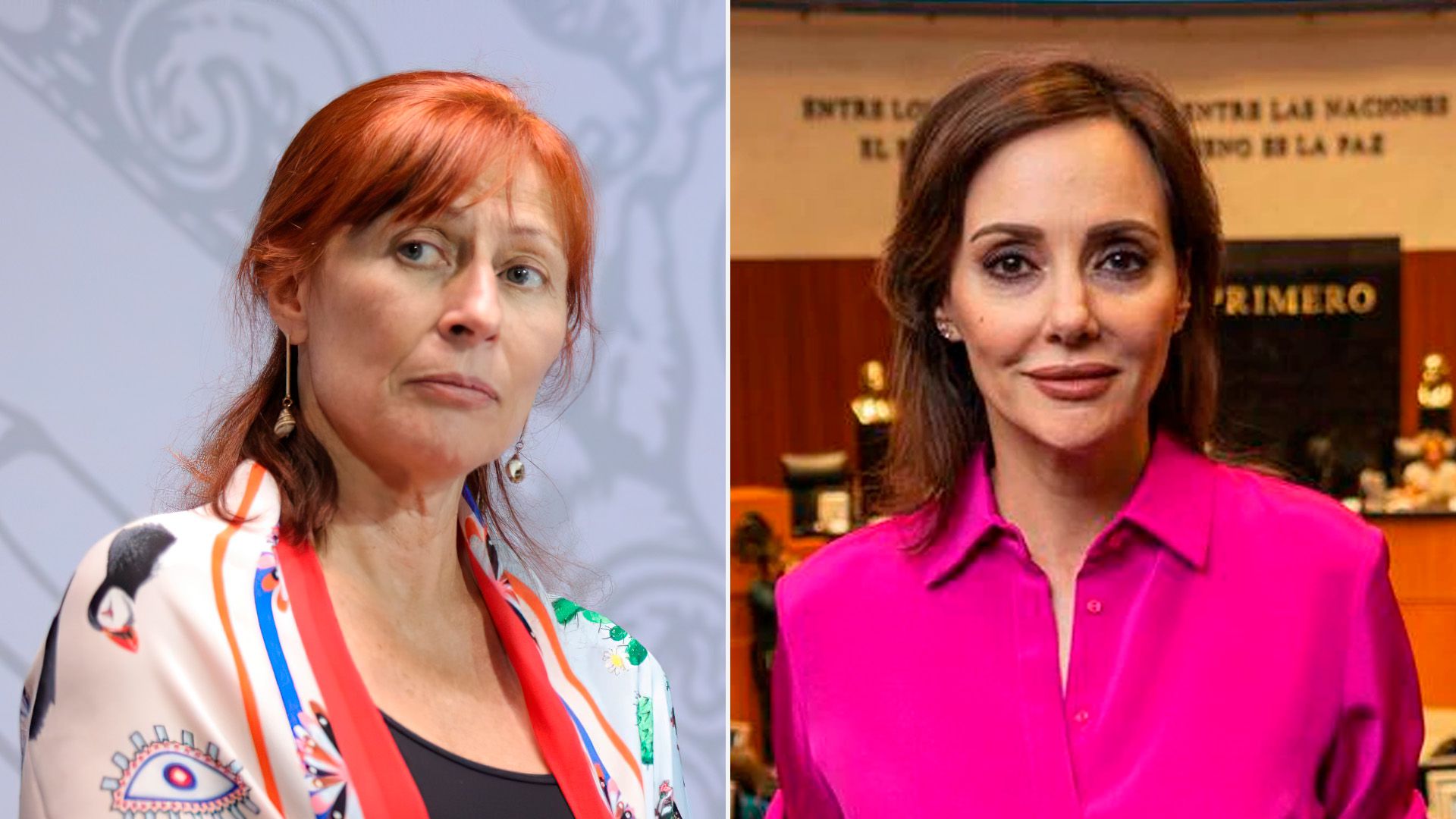 Tatiana Clouthier y Lilly Téllez