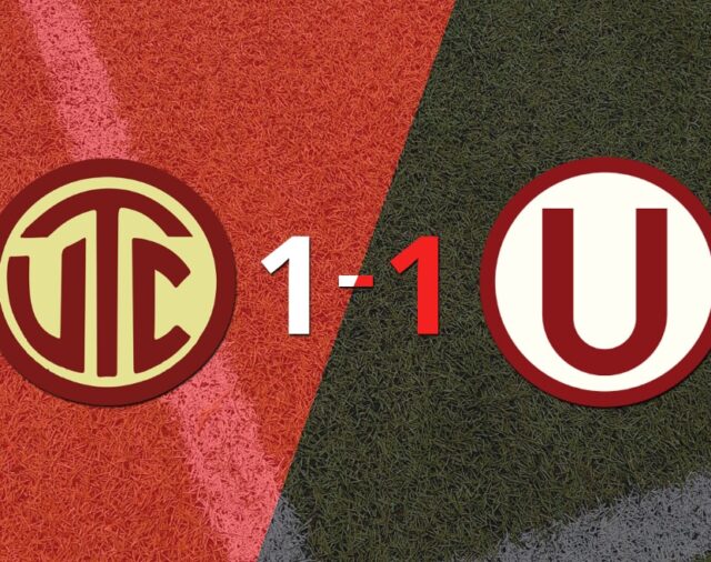 Universitario logró sacar el empate a 1 gol en casa de UTC