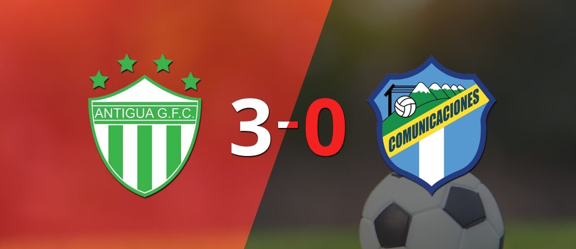 Antigua GFC golea 3-0 como local a Comunicaciones