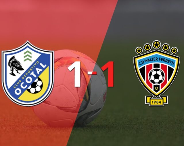 D. Ocotal logró sacar el empate de local frente a Walter Ferretti