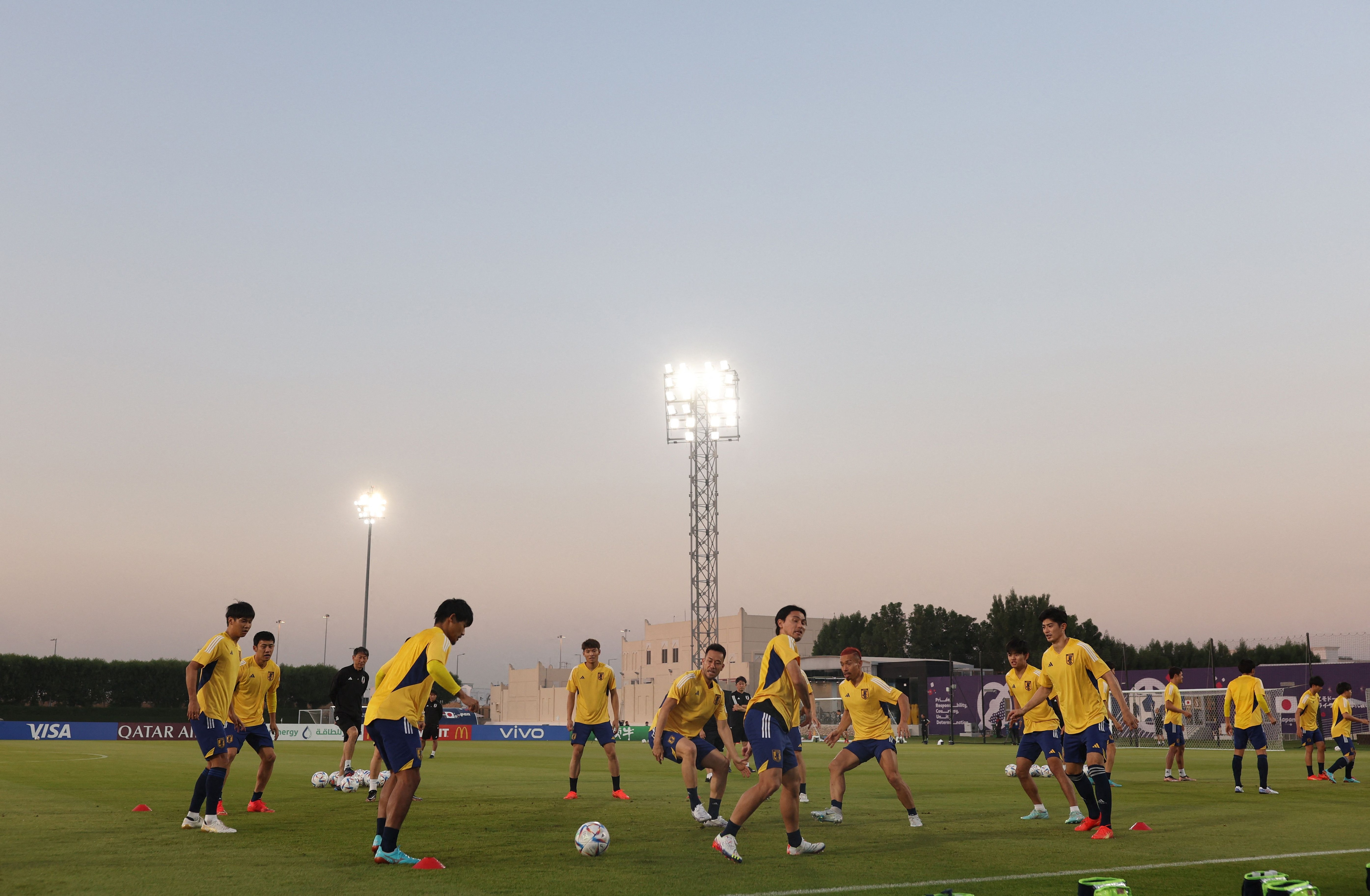La preparación de Japón. Foto: REUTERS/Amanda Perobelli