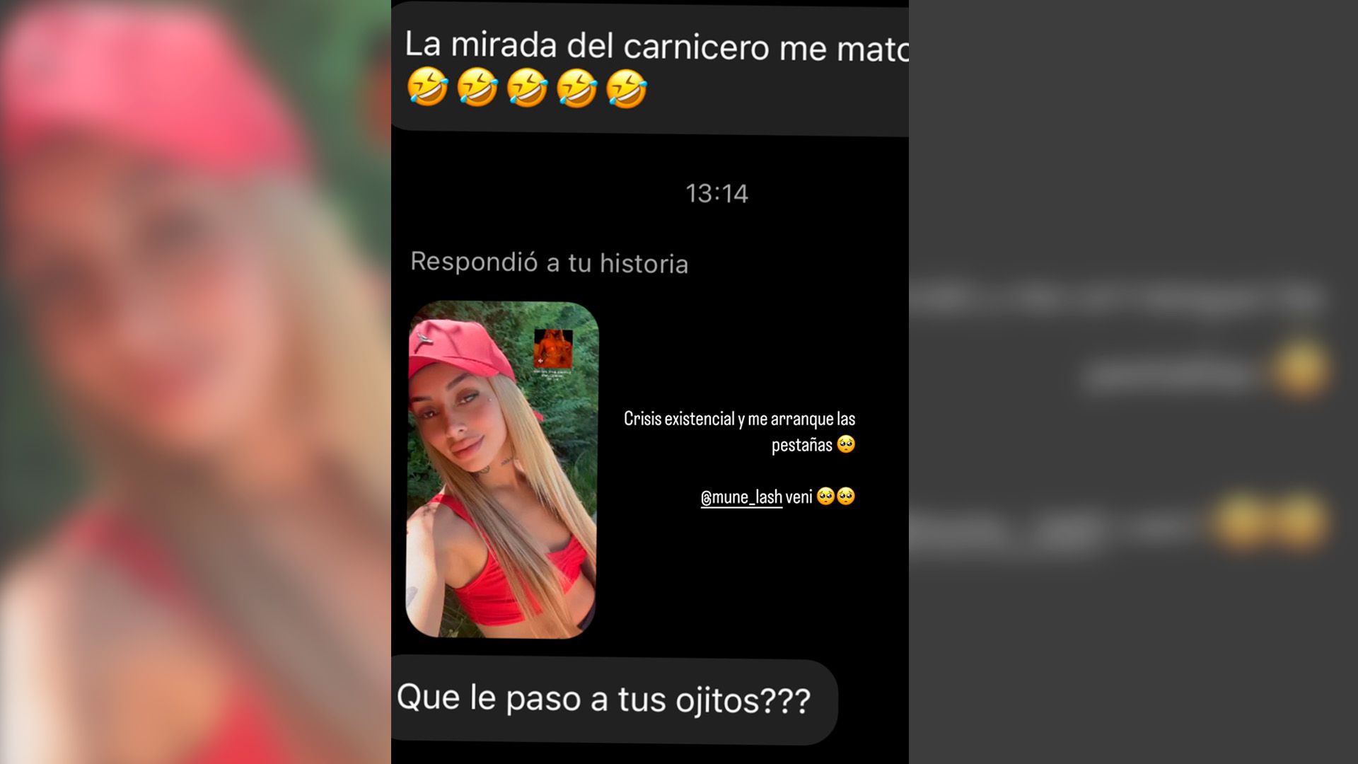 Tamara Báez tuvo una crisis existencial y se arrancó las pestañas