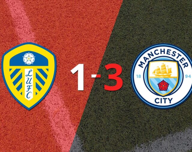 Doblete de Erling Haaland guió el triunfo de Manchester City sobre Leeds United