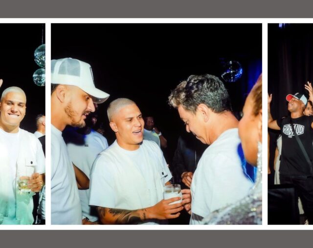 Marcelo Gallardo estuvo de fiesta en Medellín y compartió tragos con Juanfer Quintero