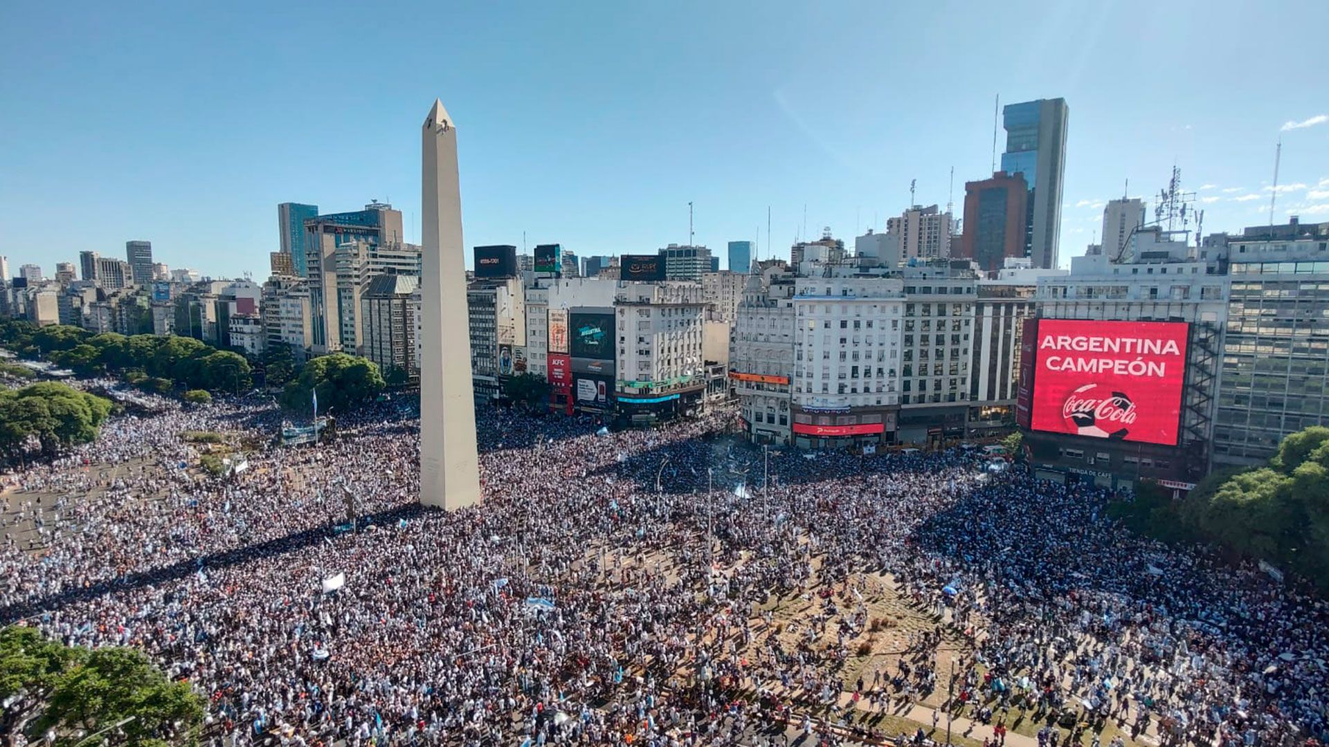 festejos mundial qatar 2022 argentina campeon obelisco (5)