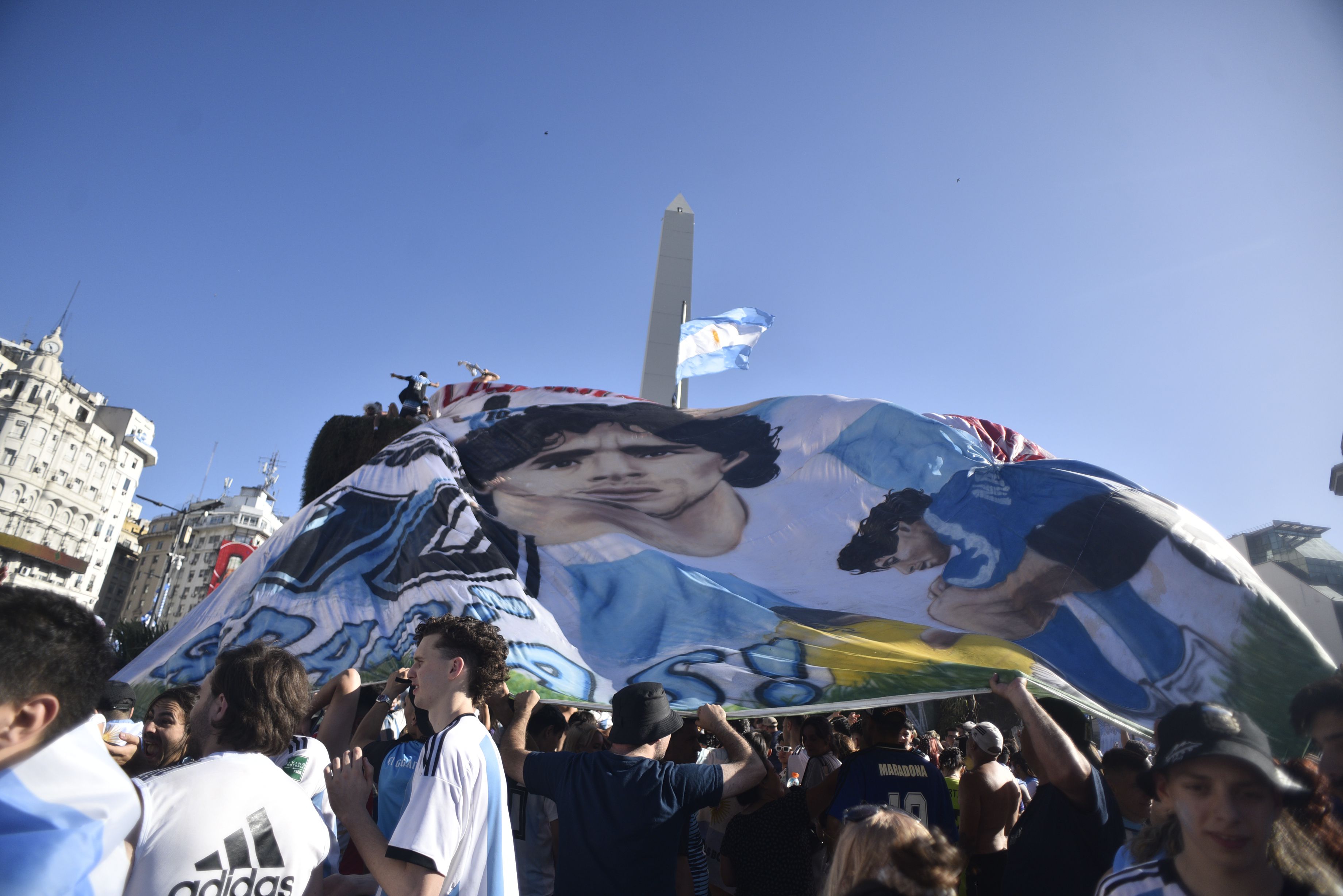 Argentina - Francia - qatar 2022 - festejos - obelisco