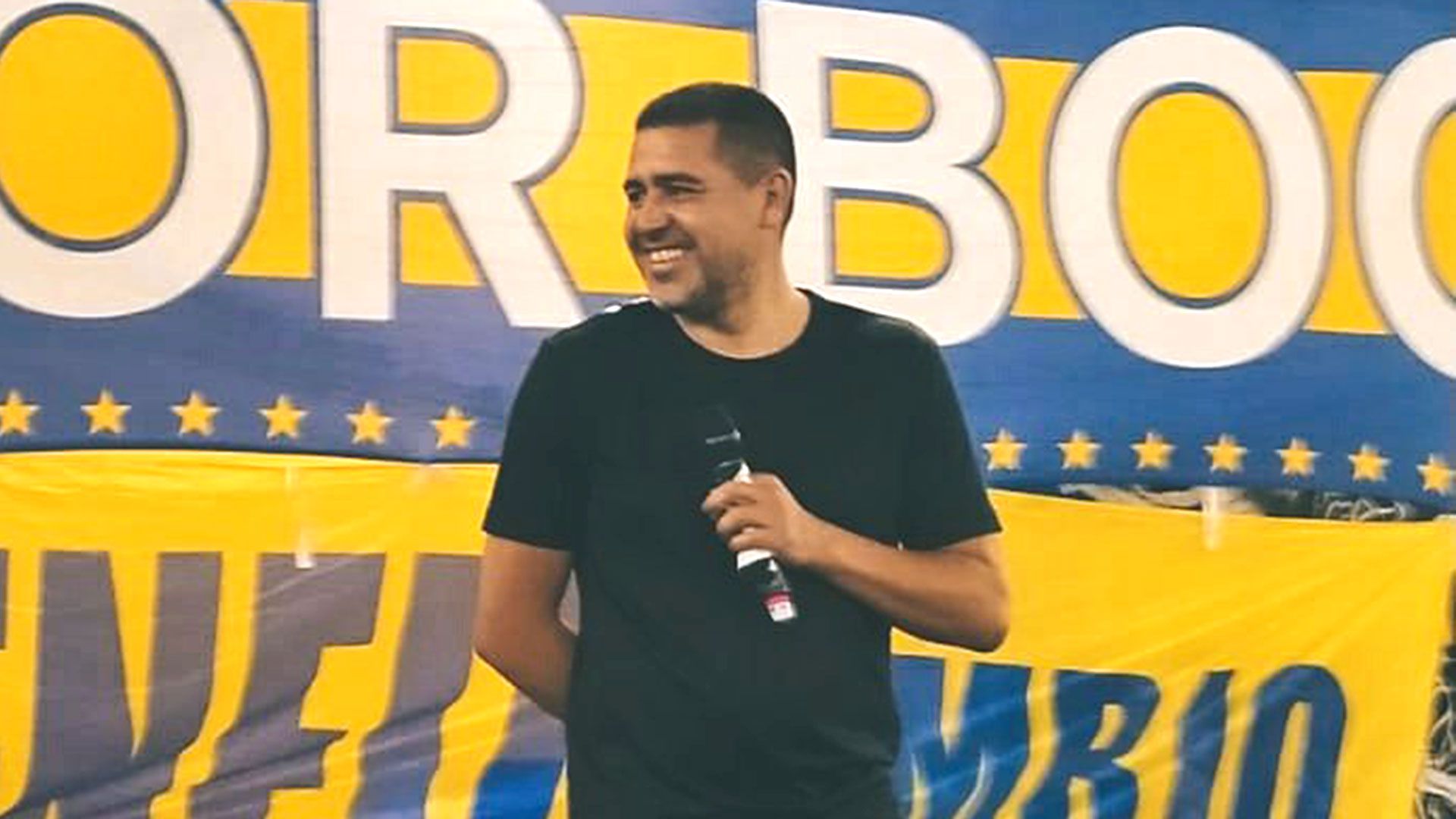 Juan Román Riquelme en brindis de fin de año de Boca