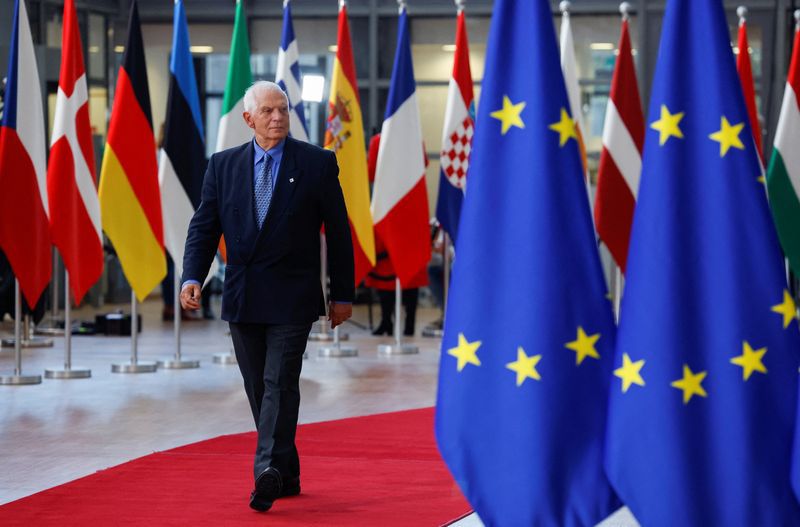 FOTO DE ARCHIVO: El jefe de la política exterior de la Unión Europea, Josep Borrell, durante una cumbre de líderes comunitarios celebrada en Bruselas, Bélgica, el 20 de octubre de 2022. REUTERS/Piroschka van de Wouw