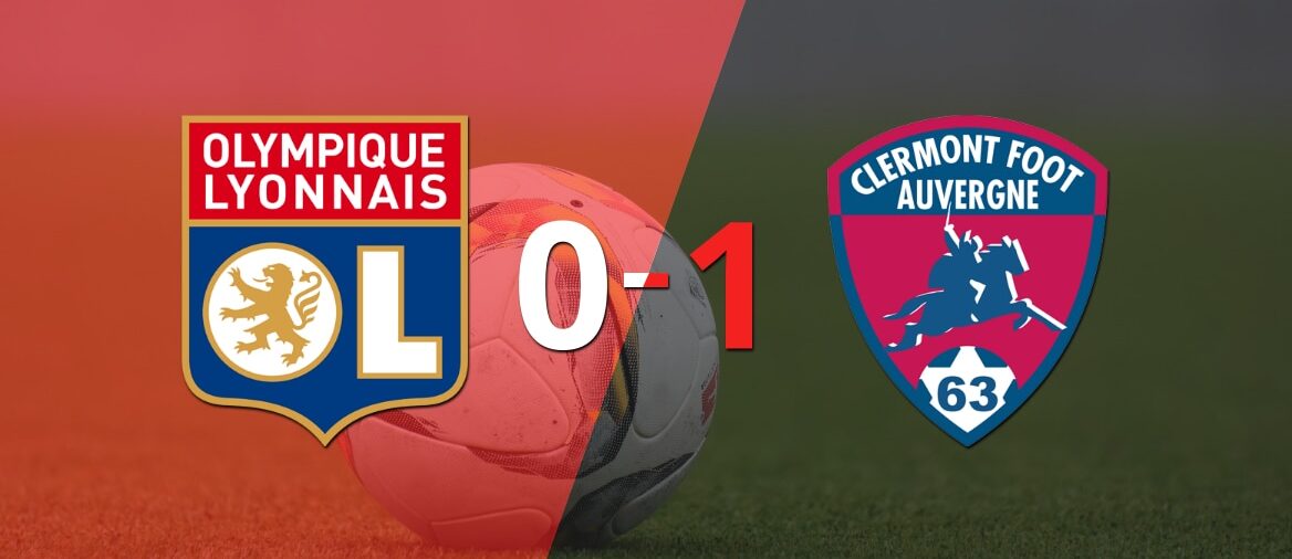 Con lo justo, Clermont Foot derrotó a Olympique Lyon en su casa