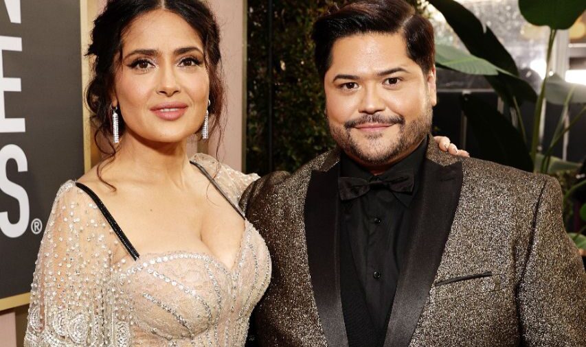 El impactante vestido de Salma Hayek en los Globos de Oro 2023