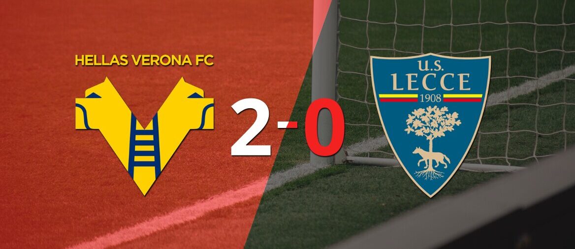 En su casa, Hellas Verona derrotó por 2-0 a Lecce