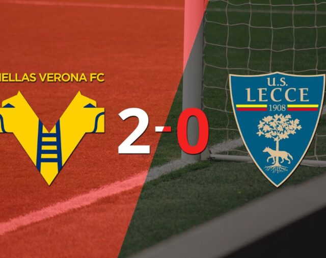 En su casa, Hellas Verona derrotó por 2-0 a Lecce