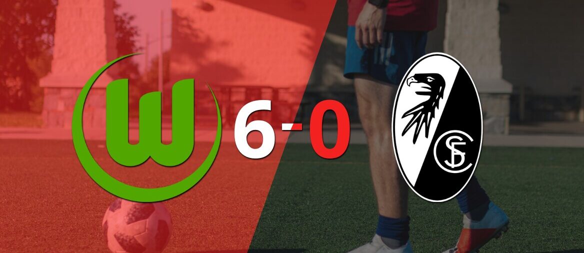 Goleada de Wolfsburgo a Friburgo con doblete de Jonas Wind incluído