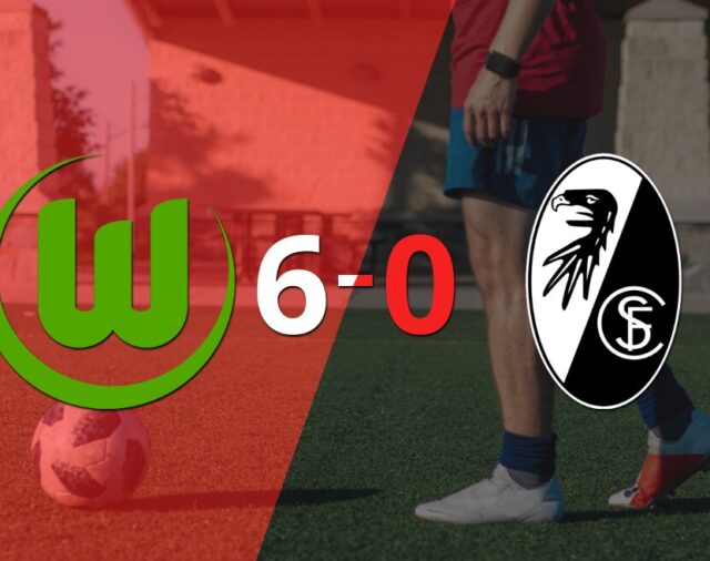Goleada de Wolfsburgo a Friburgo con doblete de Jonas Wind incluído