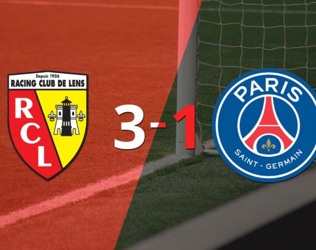 Gran victoria de Lens sobre PSG por 3-1