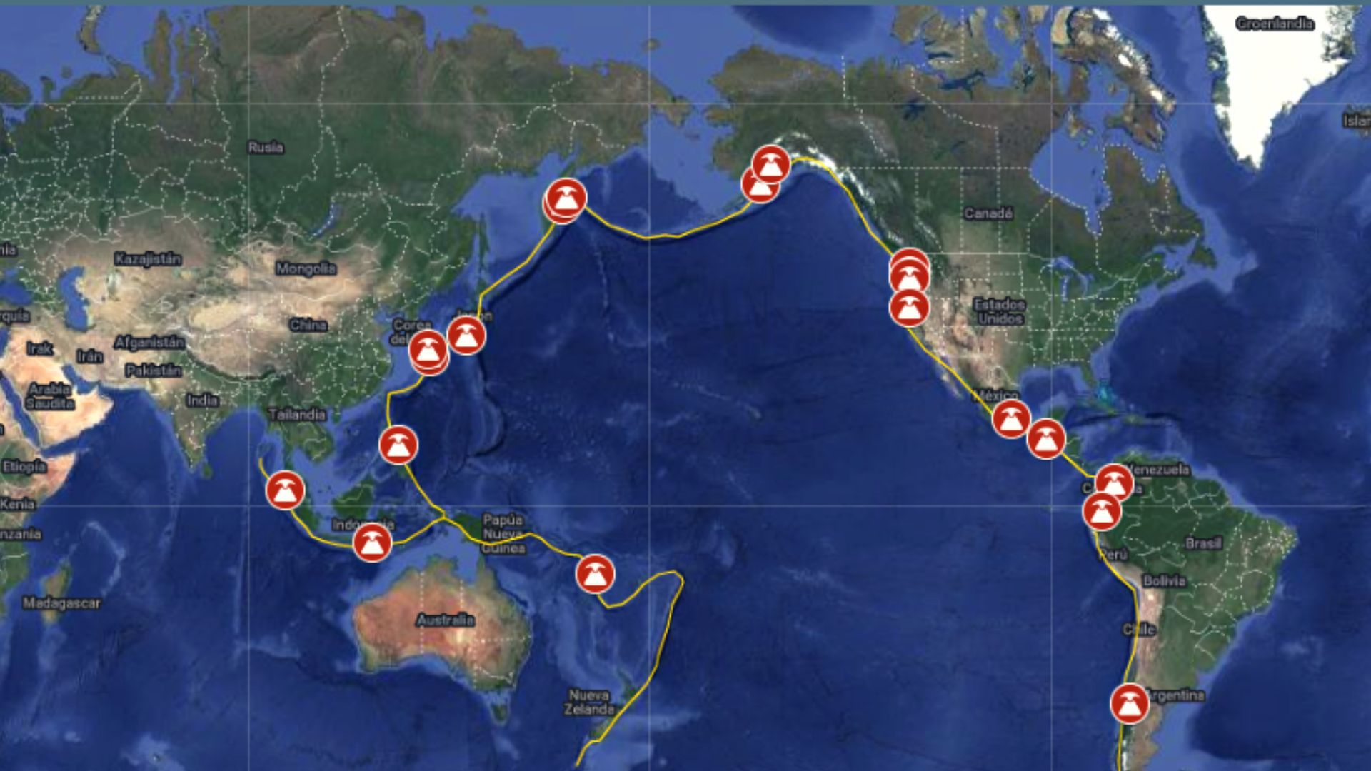 El Cinturón de Fuego del Pacífico, la región que registra más actividad sísmica y volcánica en el mundo (Archivo)