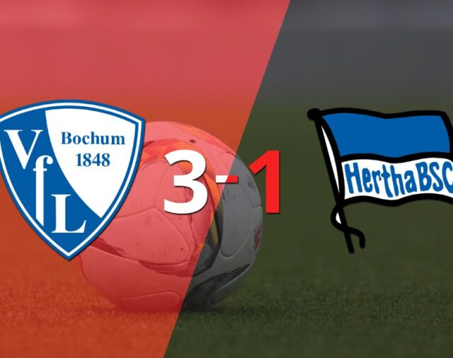Philipp Hofmann ayudó con doblete a Bochum en victoria frente a Hertha Berlín