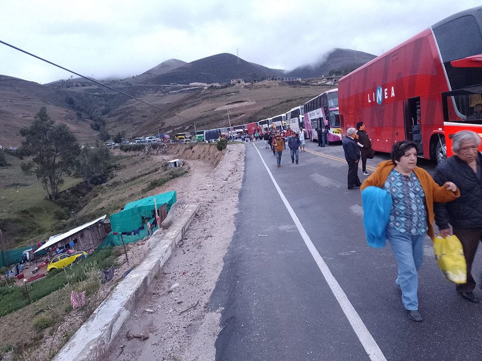 Bloqueos de carretera en Cajamarca