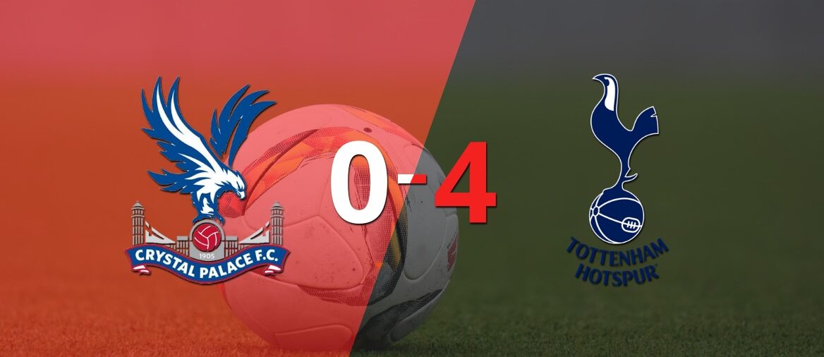 Tottenham golea 4-0 a Crystal Palace y Harry Kane firma doblete