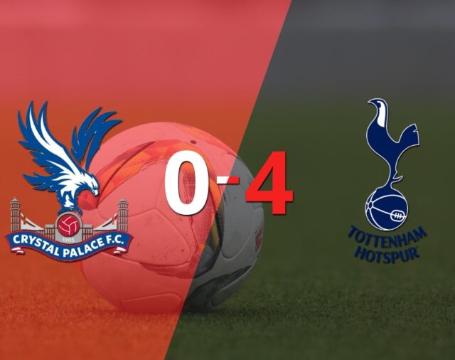 Tottenham golea 4-0 a Crystal Palace y Harry Kane firma doblete