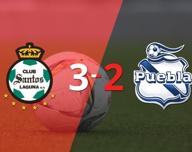Juan Francisco Brunetta ayudó con doblete a Santos Laguna en victoria frente a Puebla